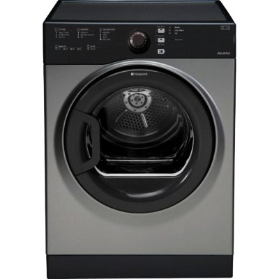 Hotpoint Aquarius TVFS83CG 8kg Sensor Vented Tumble Dryer in Graphite Hotpoint Aquarius TVFS83CG 8kg Sensor Vented Tumble Dryer in Graphite